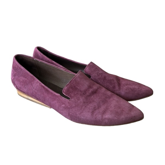 Coclico Spain Dofe Suede Leather Pointed Toe Loafers Flats in Raisin - 39 - 8.5 - Picture 3 of 16